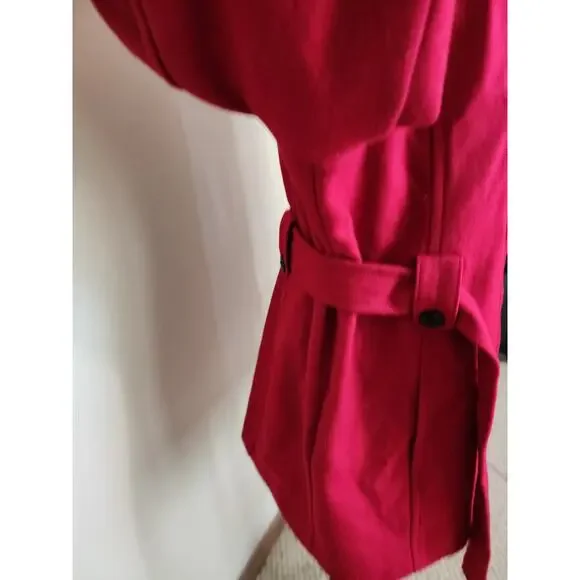 Croft‎ & Borrow Womens's XL Belted Wool Coat - Picture 5 of 9